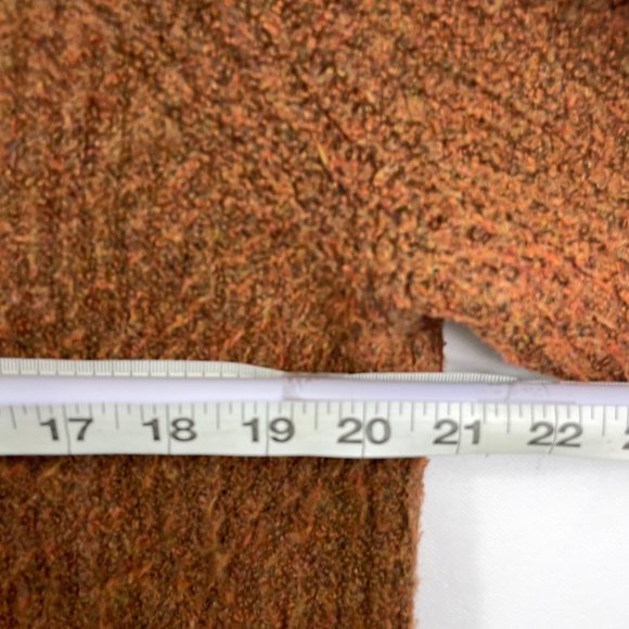 Madewell Dillon Womens solid heather cumin copper turtleneck size M textured - Picture 13 of 13